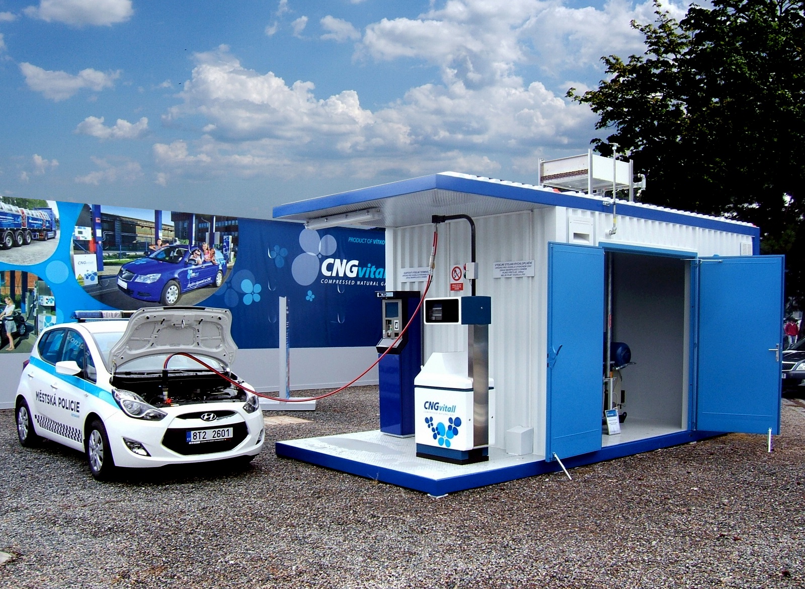 Mobilní CNG plnicí stanice Booster