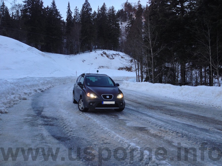 V nejvyšším bodě trasy - 1325 m nad mořem