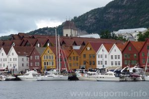 Bergen, barevné dřevěné domy, památka UNESCO