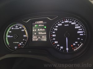 Skutečná spotřeba Audi A3 e-tron byla ještě trochu nižší