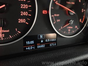 BMW 216d Active Tourer - skutečná spotřeba