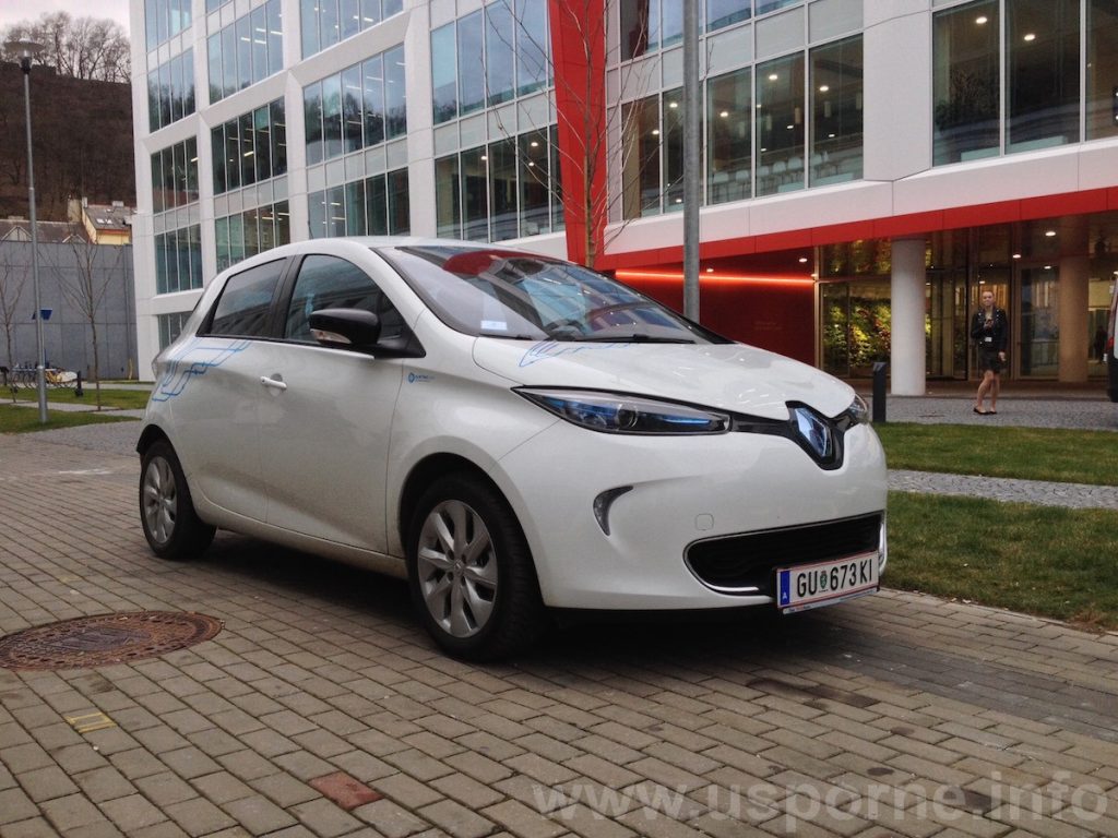 Elektromobil Renault ZOE - zepředu