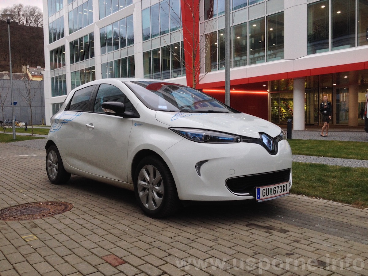 Elektromobil Renault ZOE - zepředu
