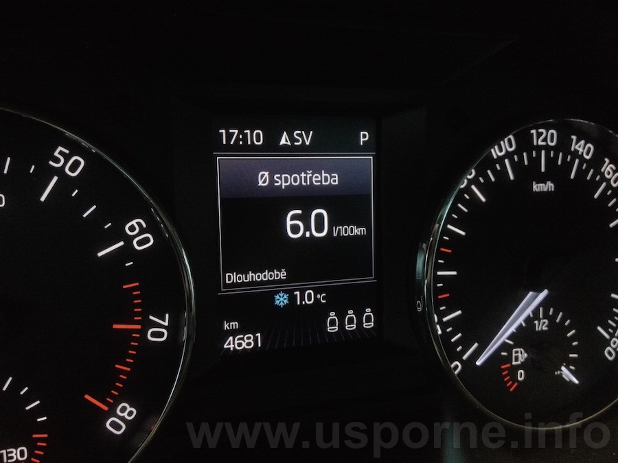 Škoda Octavia Combi 1,4 TSI 110 kW DSG – skutečná spotřeba