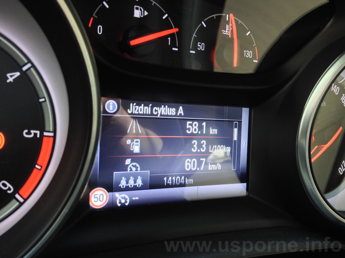 Opel Astra 1,6 CDTI 100 kW - nejnižší spotřeba