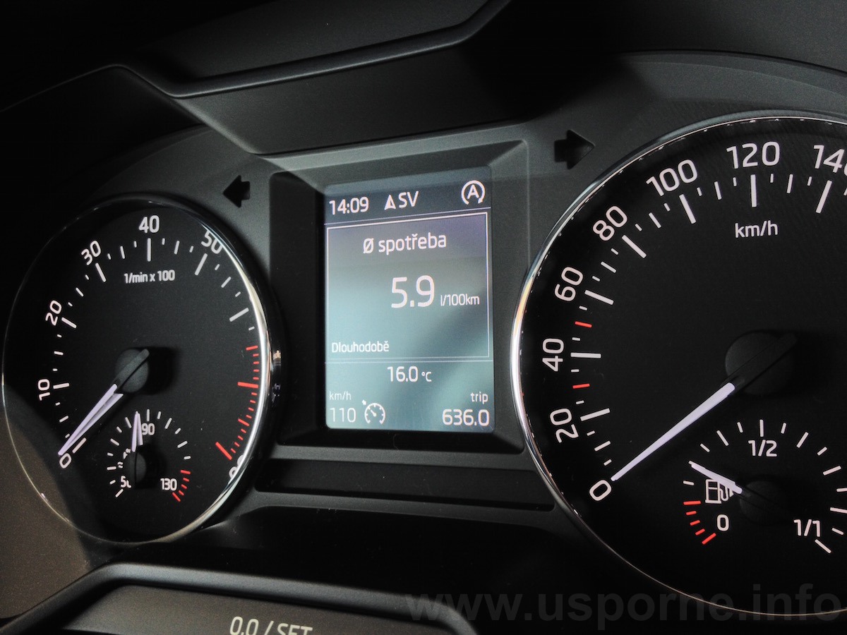 Škoda Octavia 1,2 TSI DSG - skutečná spotřeba