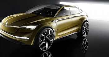 Škoda Vision E – jak by mohl vypadat elektromobil od škodovky Škoda VISION E - zepředu