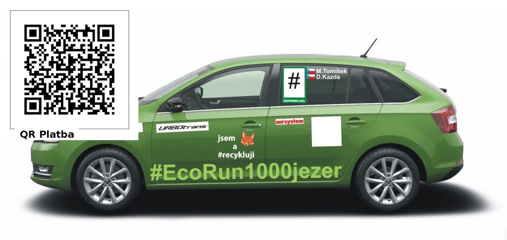 Návrh grafiky auta pro EcoRun 1000 jezer