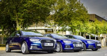 První svezení s Audi A4 i A5 v provedení g-tron, spotřeba pod 5 kg CNG na 100 km Audi g-tron společne A3, A4 i A5