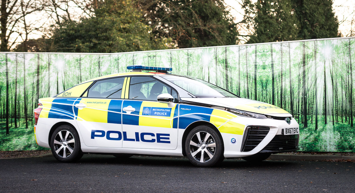 Toyota Mirai policie Londýn na vodík
