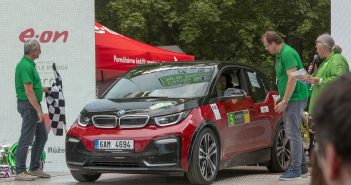7. Czech New Energies Rallye (Český Krumlov) s BMW i3s 7. Czech New Energies Rallye - BMW #EcoRallyTeamCZ na cílové rampě