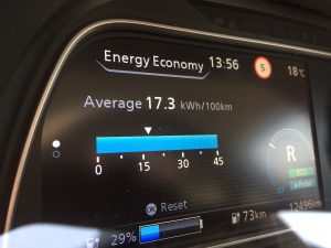 Nissan Leaf 2018 - spotřeba