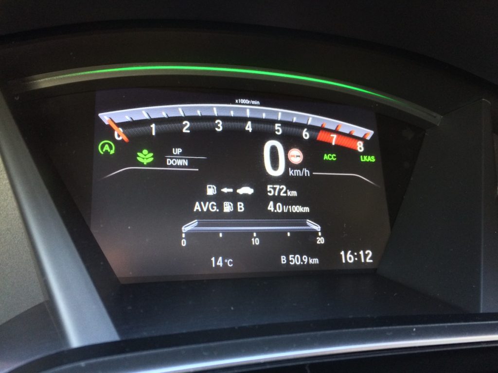 Honda CR-V - spotreba - úsporny únor