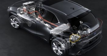 Výhody hybridního pohonu ukázané na Lexusu UX 250h Lexus UX250h - schéma hybridního pohonu