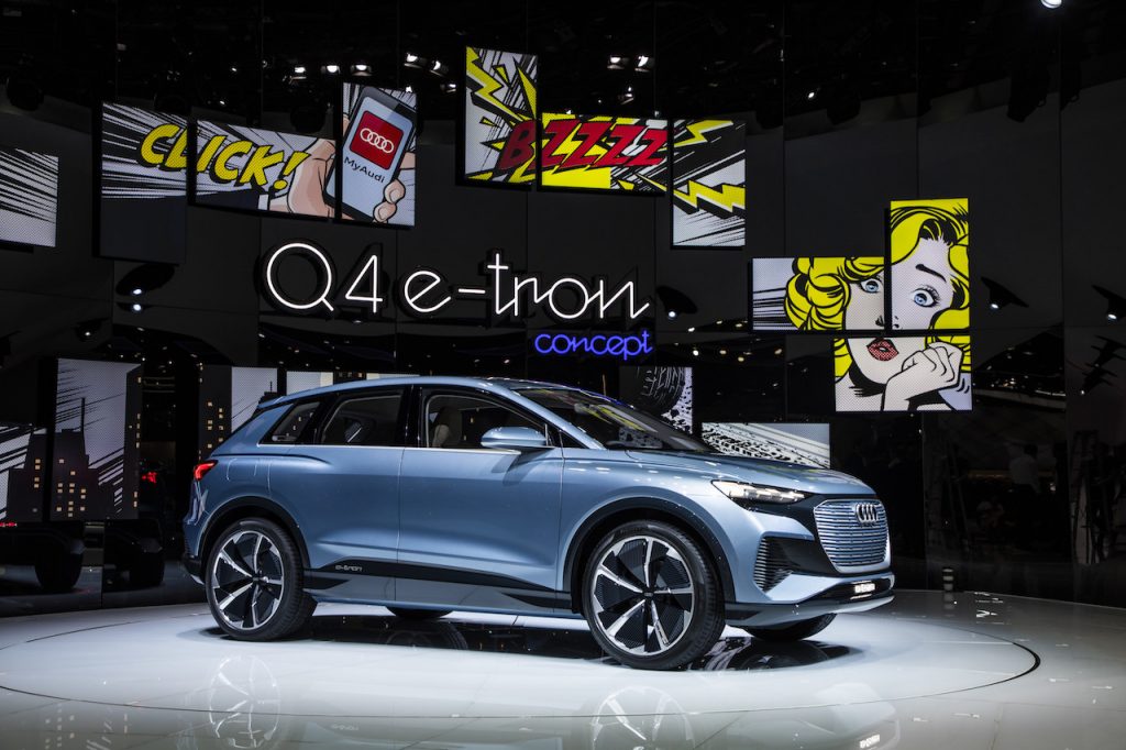 Audi Q4 e-tron concept - zepředu - Ženeva 2019