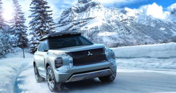 Ženeva 2019: Koncept Mitsubishi Engelberg Tourer, systém Dendo Drive House Mitsubishi Engelberg Tourer - zepředu