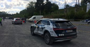 Jak to skutečně bylo se zkrácením Czech New Energies Rallye 2019 Start do poslední části etapy - Lipno nad Vltavou - Audi e-tron