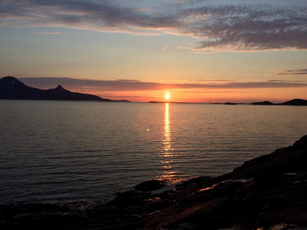 Bodø - půlnoční slunce