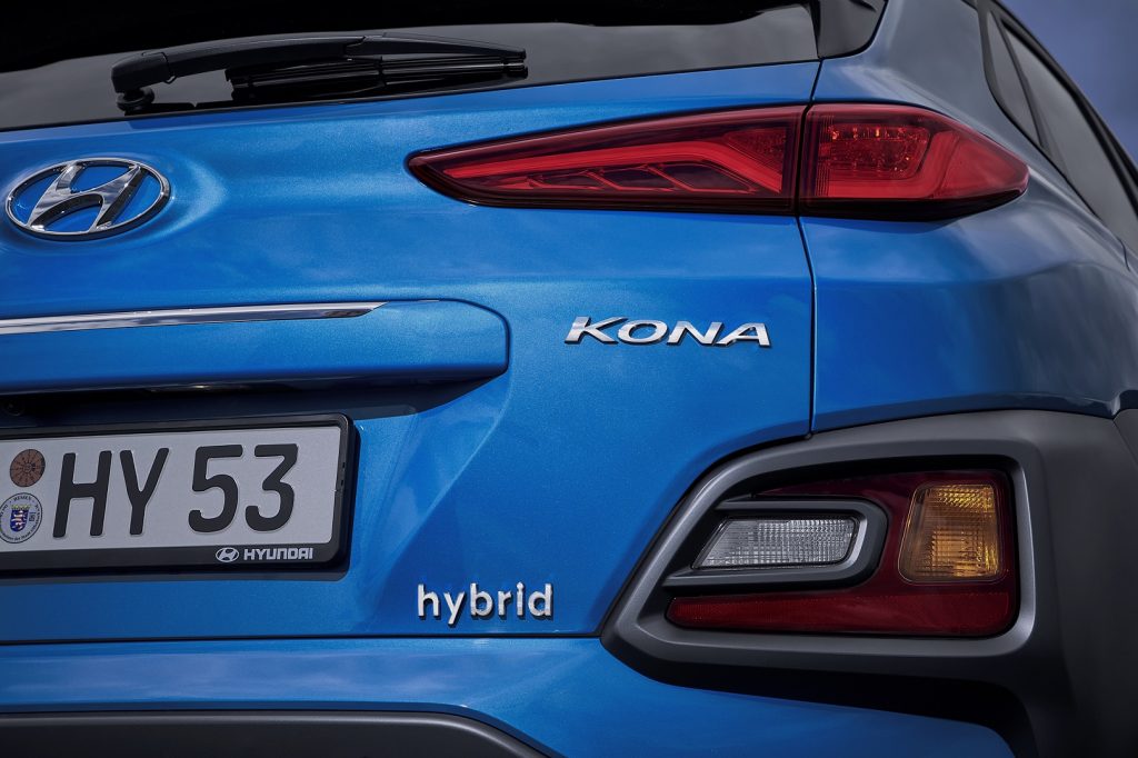 Hyundai Kona Hybrid - označení hybrid