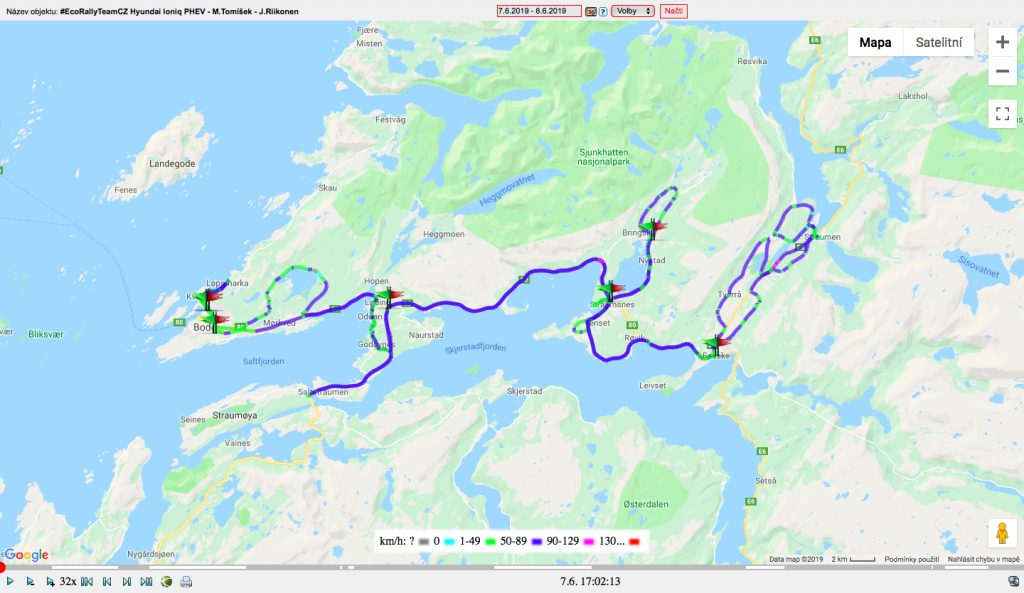 KNA Gjenslidge Midnight Economy Run 2019 - trasa ONIsystem