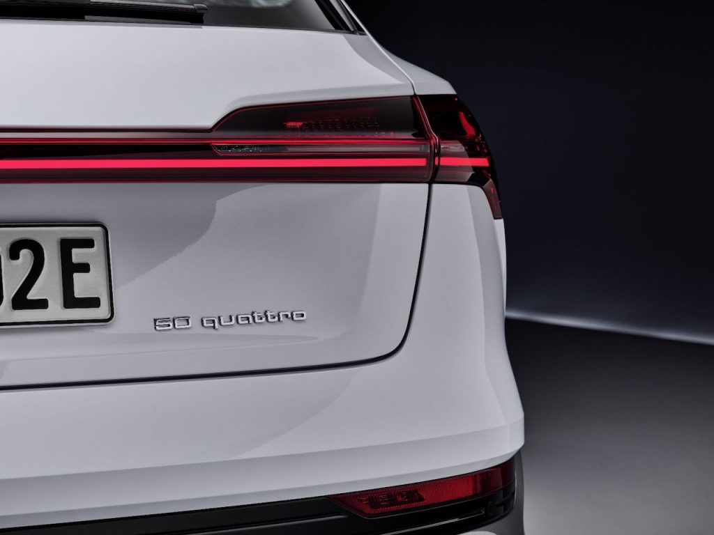 Audi e-tron 50 quattro - označení