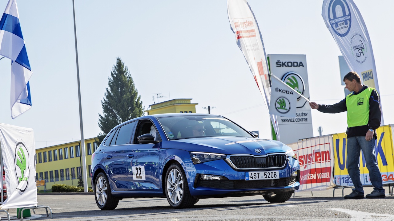 Škoda Economy Run 2019 - Škoda Scala na startu