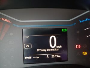 Spotřeba Dacia Spring - dálnice