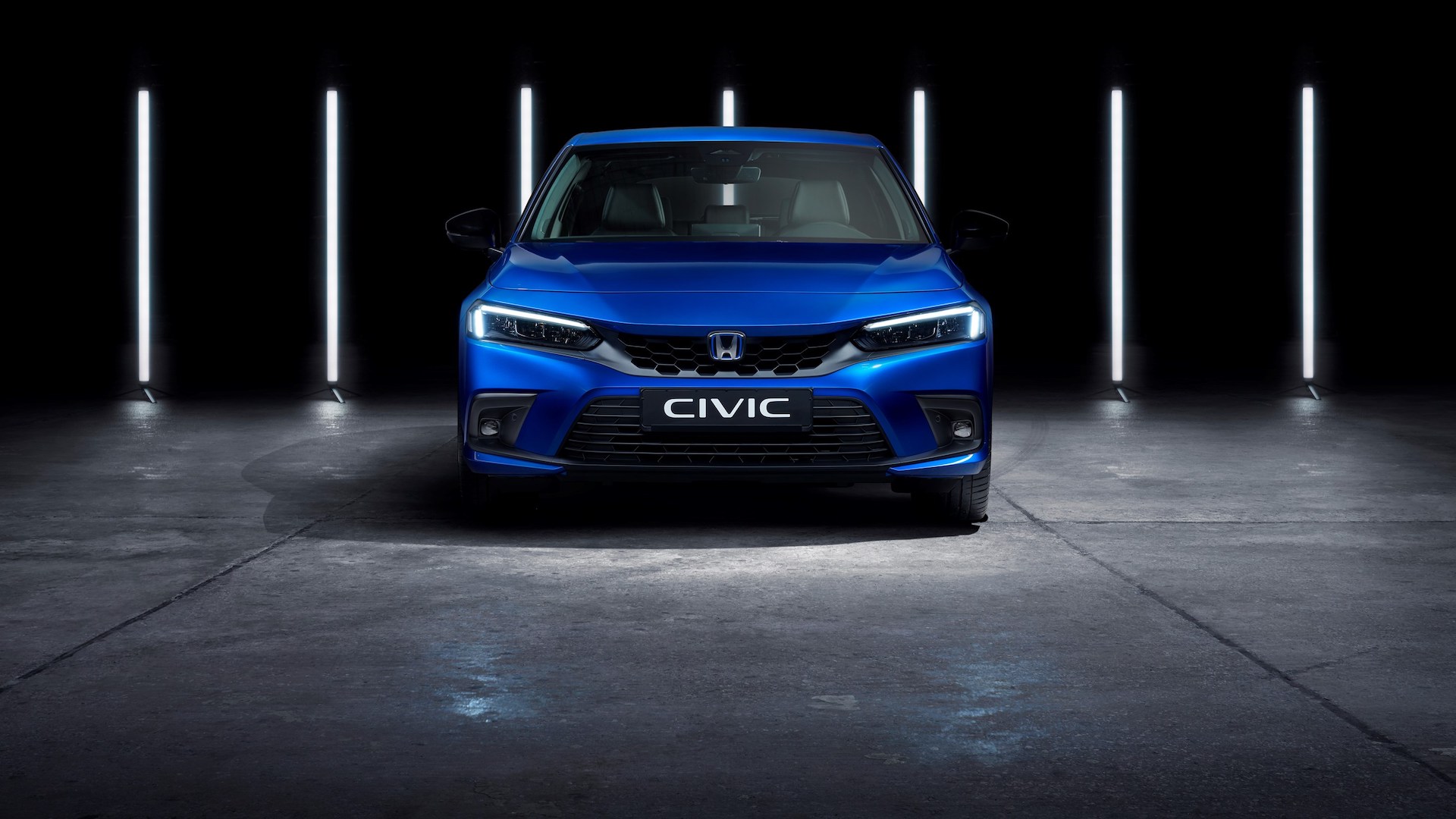 Nová Honda Civic e:HEV (hybrid) - zepředu