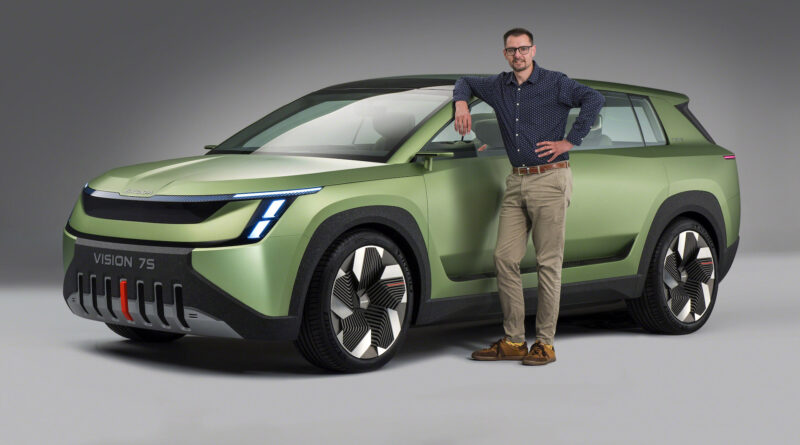 Sedmimístný elektromobil Škoda Vision 7S