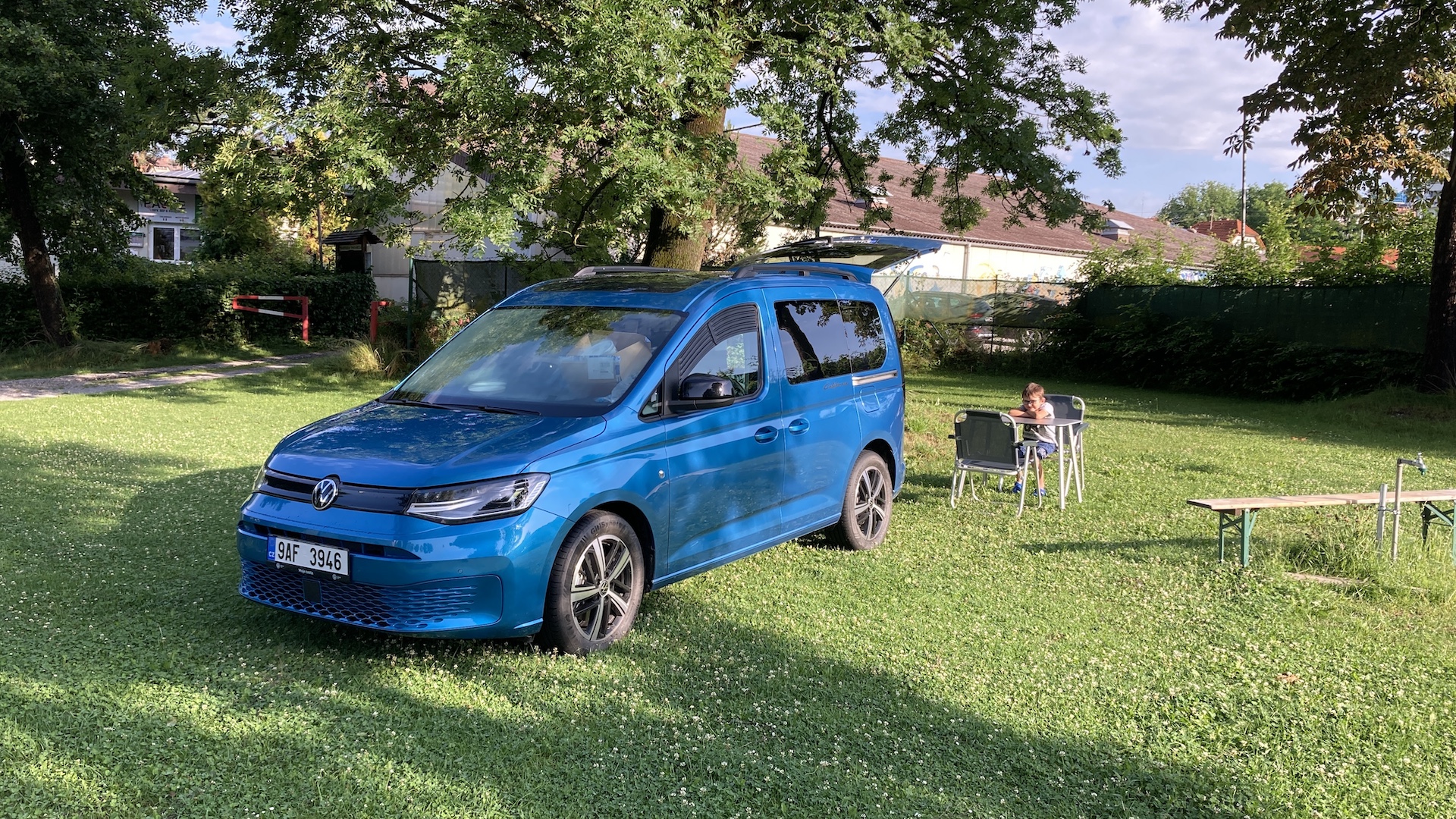 Volkswagen Caddy California, první ráno v Rakousku