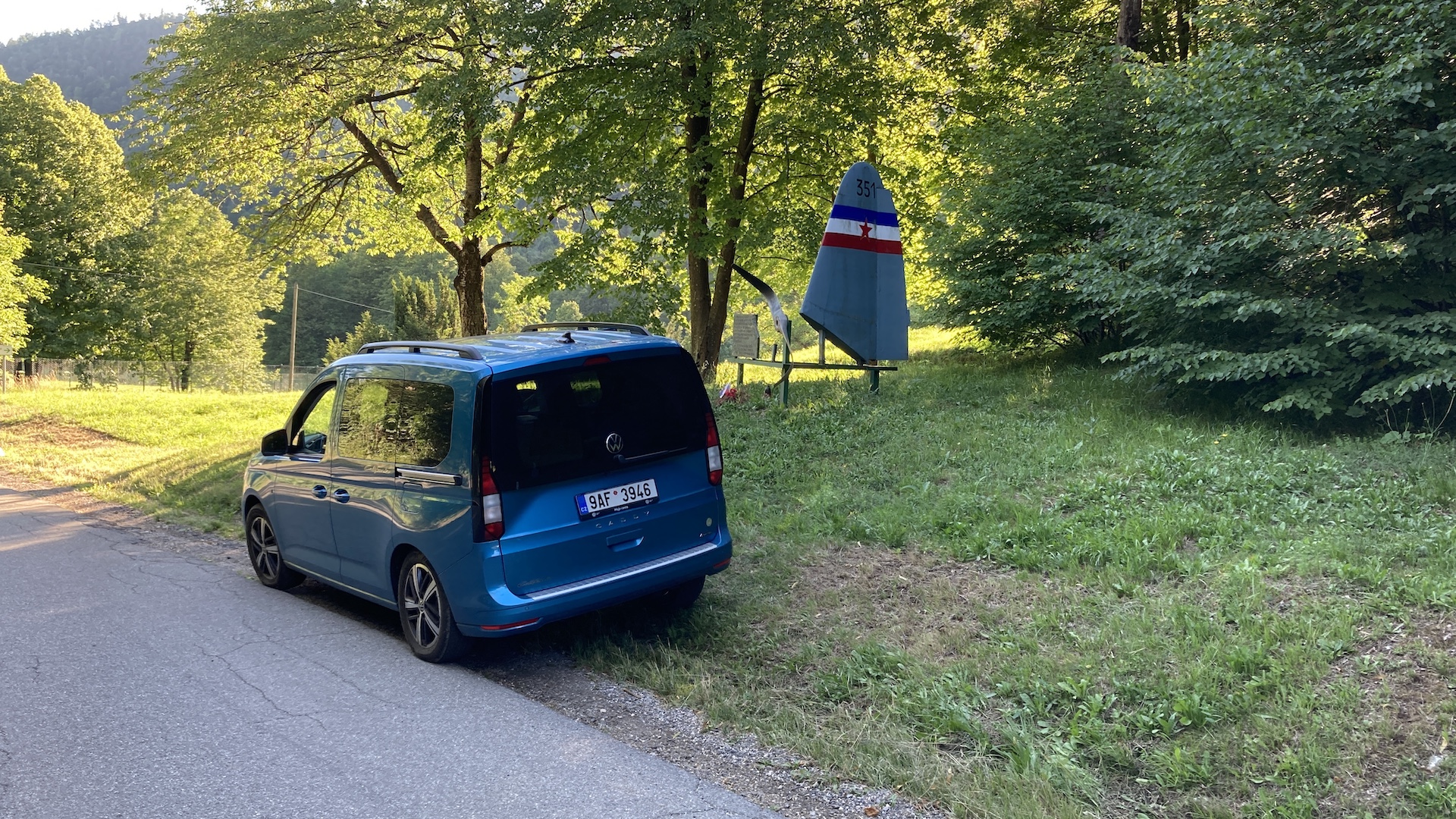 Volkswagen Caddy California, při jedné zastávce ve Slovinsku