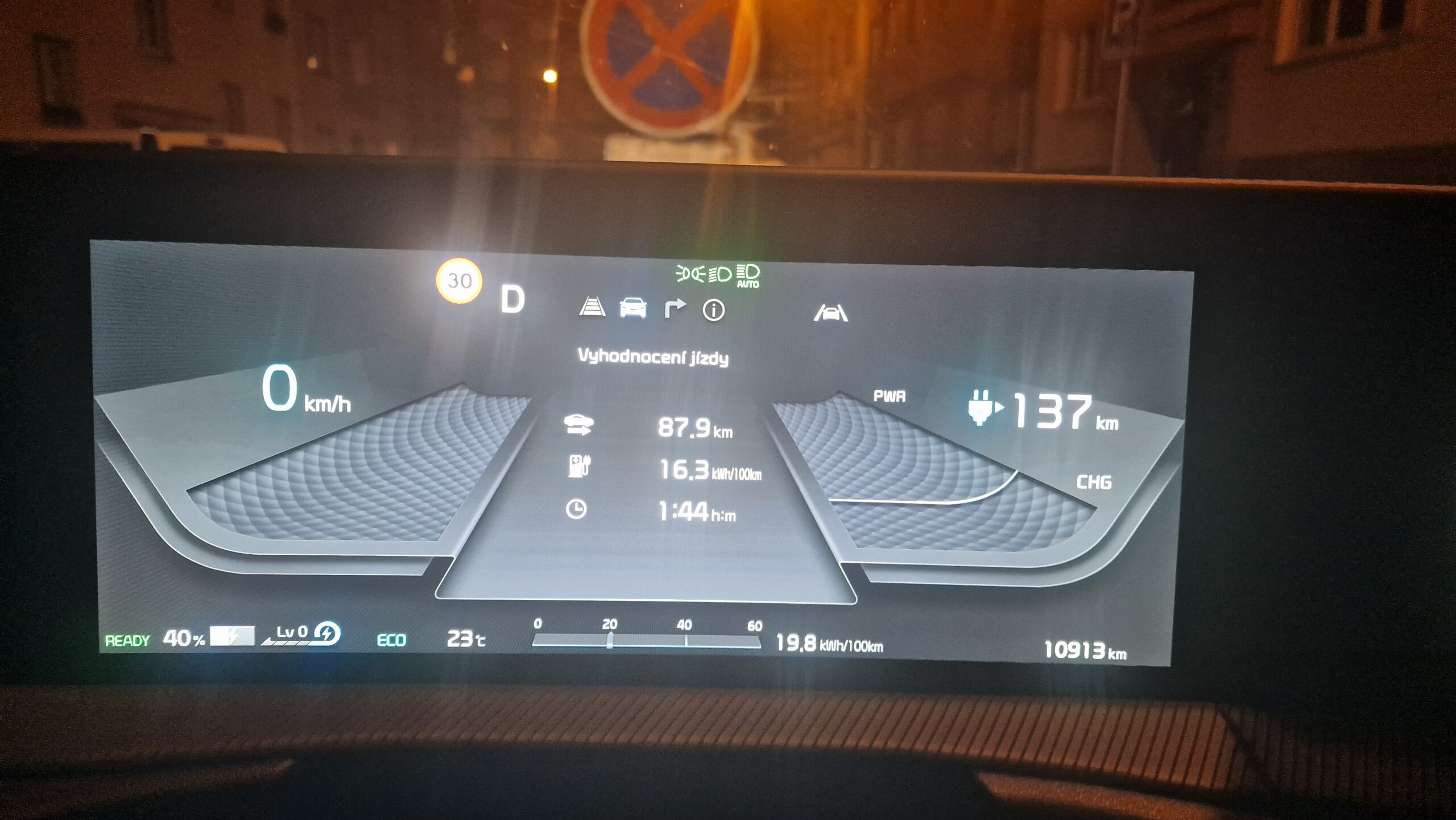 Kia EV6 GT okruh spotřeby 