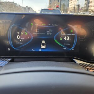 Eveasy Limo - displej u řidiče